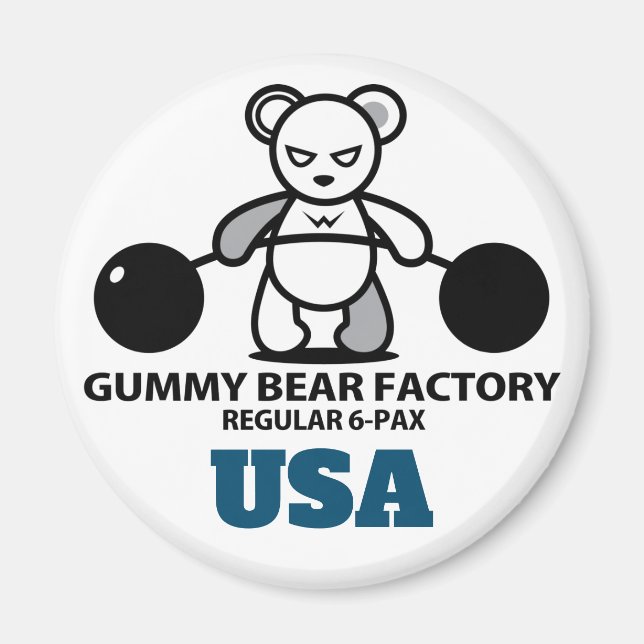 Gummy Bear Factory Magnet (Framsidan)