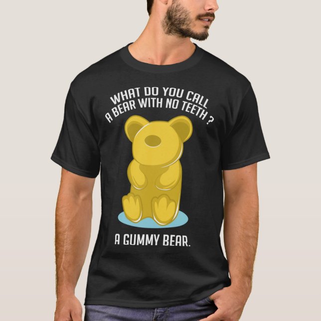 Gummy Bear Funny Foodie och Funny Person T Shirt (Framsida)