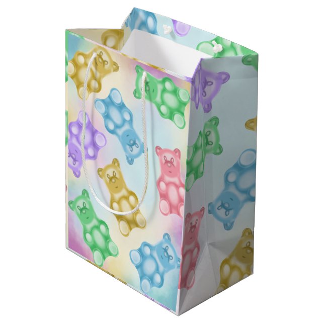 Gummy Bear Gift Bag Cute Modern Realistic Anpassni (Baksidan Vinklad)