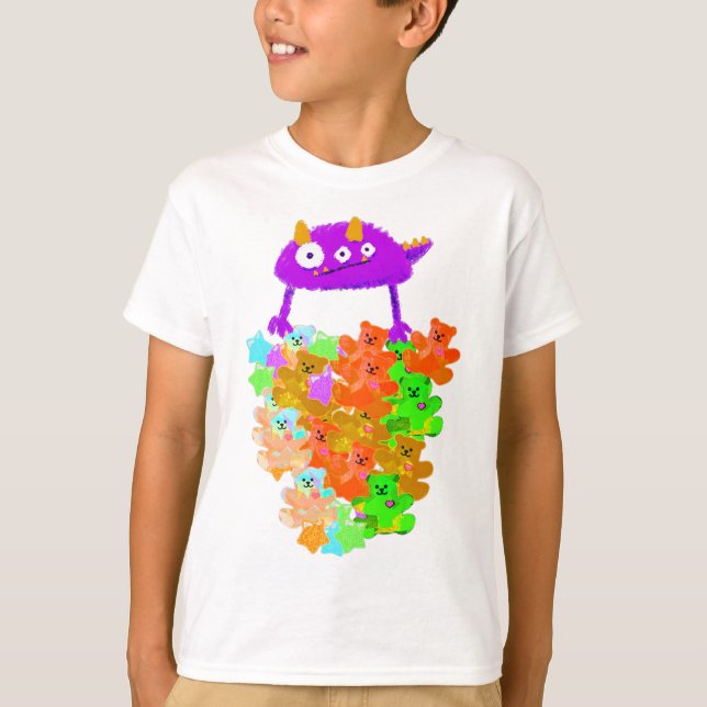 Gummy Bear Harvest Monster T Shirt (Framsida)