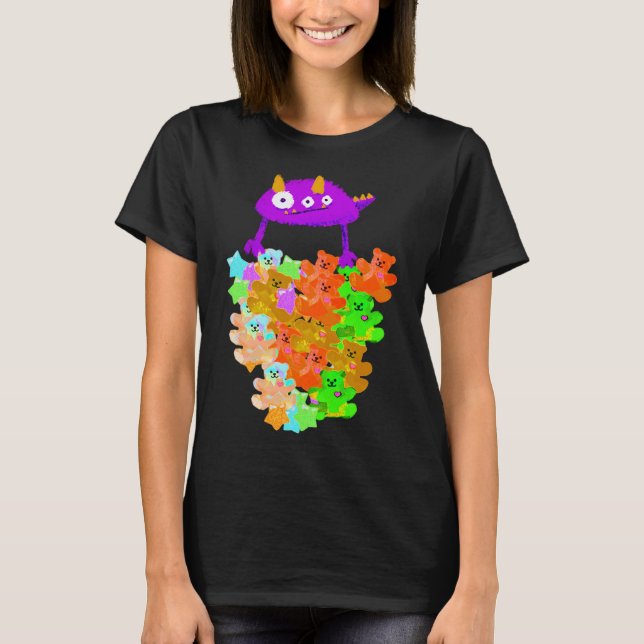 Gummy Bear Harvest Monster T Shirt (Framsida)