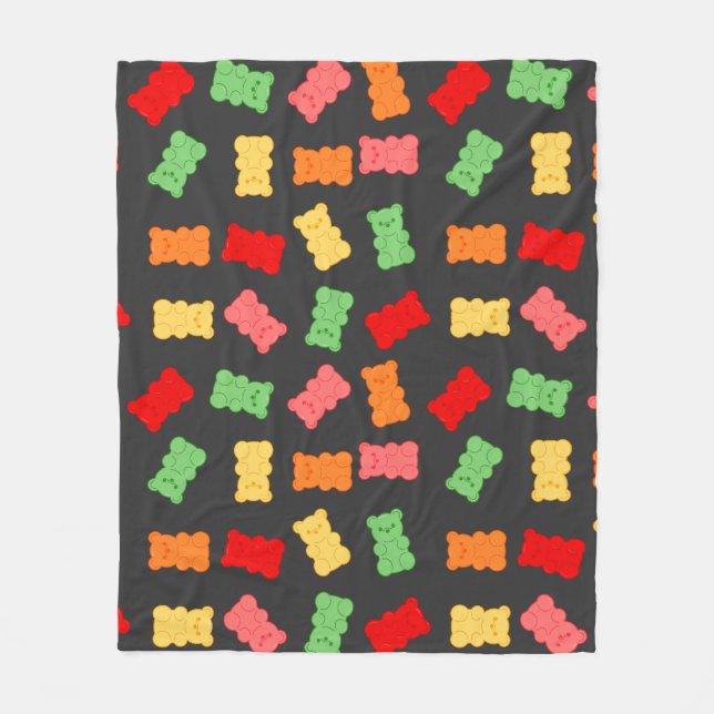 Gummy Bear Pattern Fleecefilt (Framsidan)