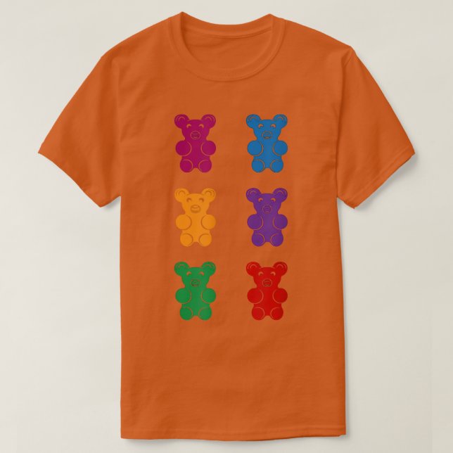 Gummy bear six pack abs, funny gummy bear abs  t shirt (Design framsida)