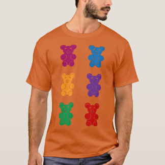 Gummy bear six pack abs, funny gummy bear abs  t shirt
