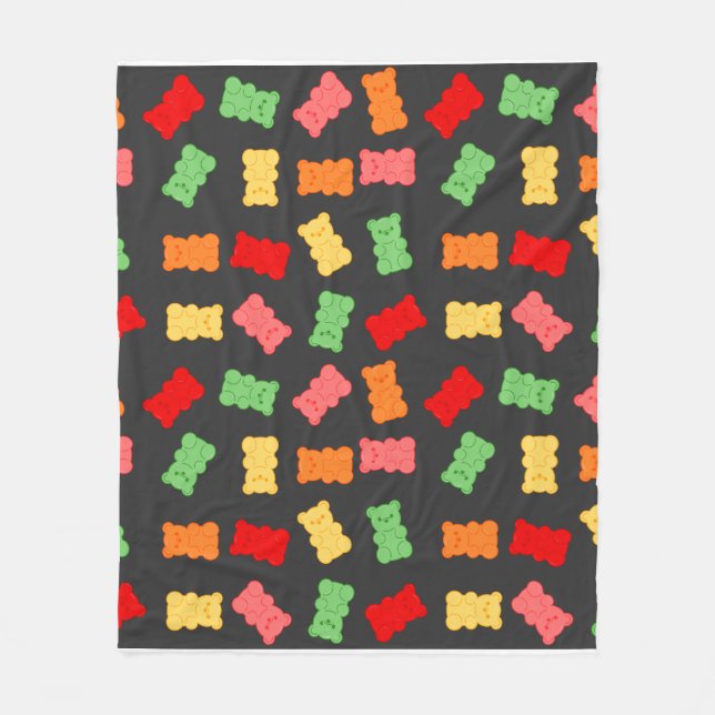 Gummy Bear Wrapping Paper Fleecefilt (Framsidan)