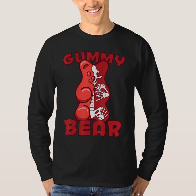 Gummy Bear X Ray Skeleton T Shirt (Framsida)