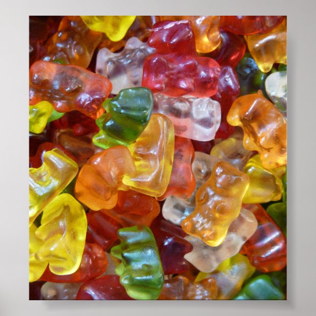 Gummy Bears Background Poster (Framsidan)