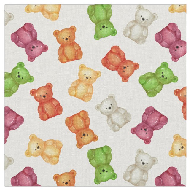 Gummy bears jelly gum candies kids nursery tyg (Närbild)
