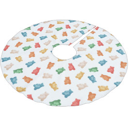 Gummy Bears Mönster Julgransmatta Borstad Polyester