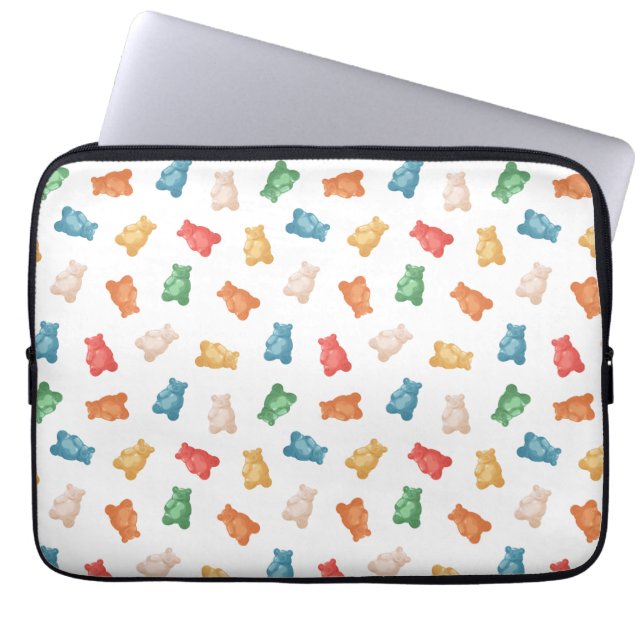 Gummy Bears Mönster Laptop Fodral (Framsidan)