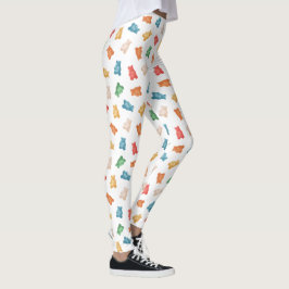 Gummy Bears Mönster Leggings
