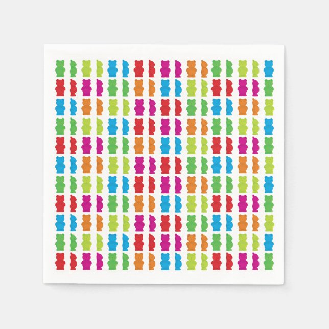 Gummy Bears papper napkin Pappersservett (Framsidan)