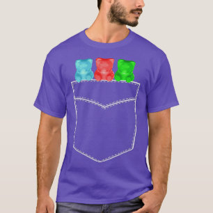Gummy Bears Pocket Shirt Three Kawaii Bears i min T