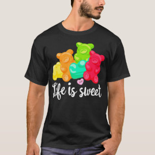 Gummy Bears Soft Sugar Candy Fruktig Juicy Kids Gi T Shirt