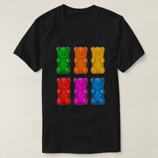 Gummy Bears Tshirt for adult and youth T Shirt (Design framsida)