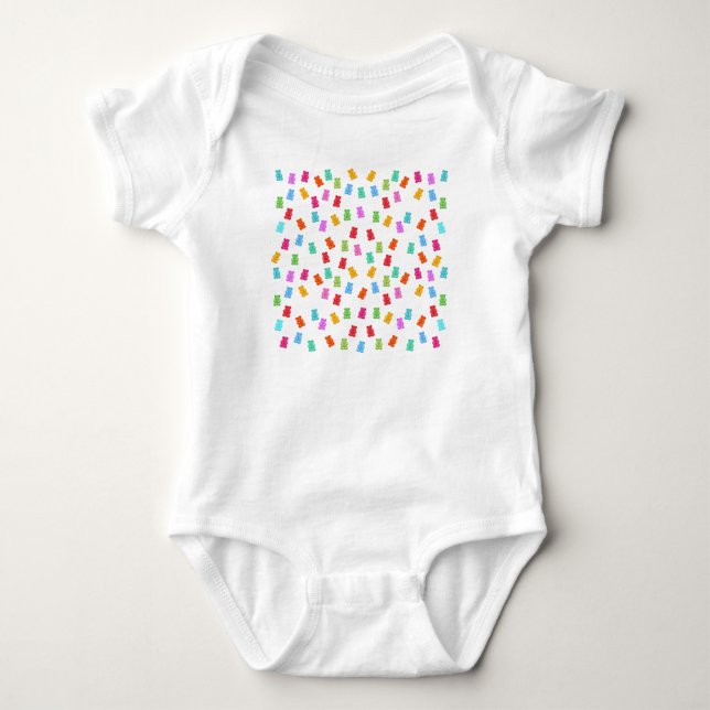 Gummy björn mönster t-shirt (Framsida)
