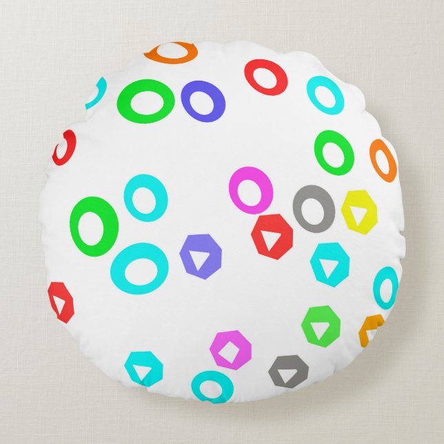 Gummy candies rund kudde (Framsidan)
