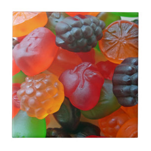 Gummy Fruit Kakelplatta