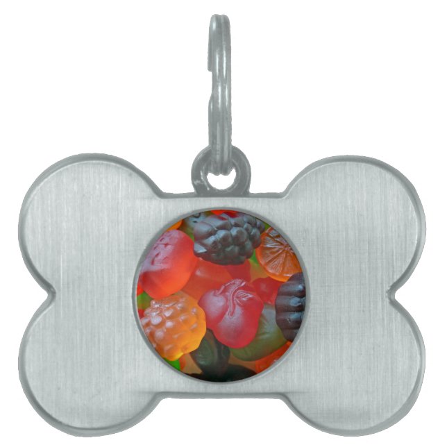 Gummy Fruit Namnbricka Husdjur (Framsidan)