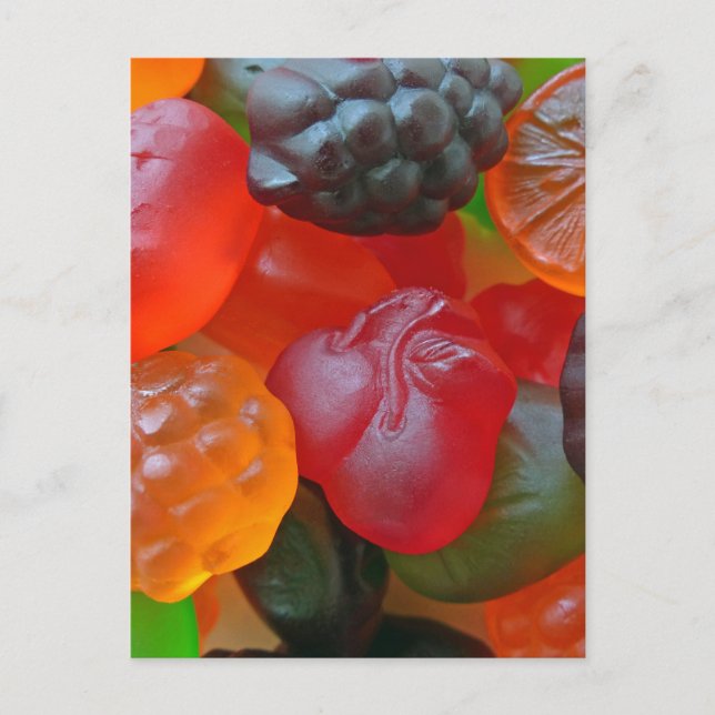 Gummy Fruit Vykort (Framsida)