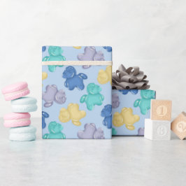 Gummy Horse Icy Blue Berry Inpackningspapper Presentpapper