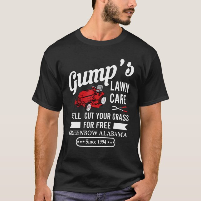 Gumps-Gräsmatta-vården har klippt bort grisen grat T Shirt (Framsida)