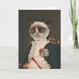 Gumpy Cat Classic Painting Kort