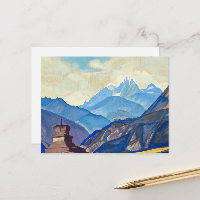 Gumran av Nicholas Roerich Vykort (Fram/Back In Situ)