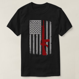 Gun Älskare American Flagga Pride presenterar Mana T Shirt