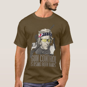 Gun Control använder båda Händer Andrew Jackson T Shirt