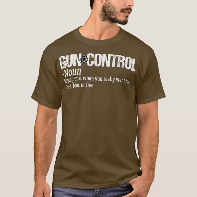 Gun Control Funny Definition 2:a ändring T Shirt (Framsida)