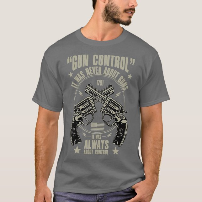 Gun Control Hoax Gift Tee for 2nd Amendment (Framsida)