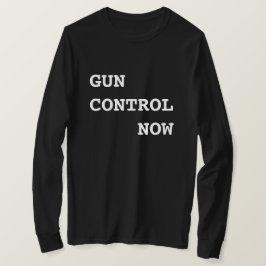 Gun Control Now, fet vit text, protestera mot mars T-shirt