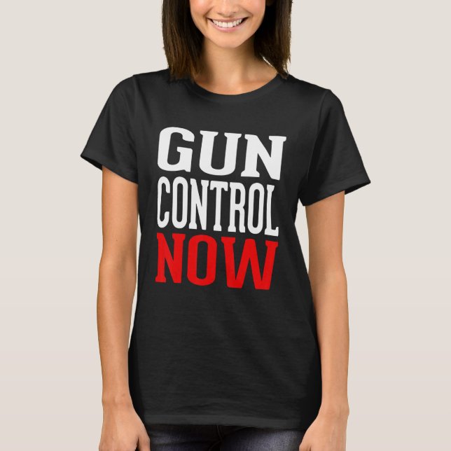 Gun Control Now No Gun Awareness Day Bära Orange T Shirt (Framsida)