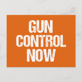 Gun Control Now-Orange Vykort