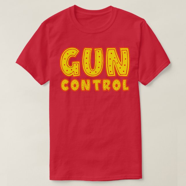 Gun Control Typography T Shirt (Design framsida)