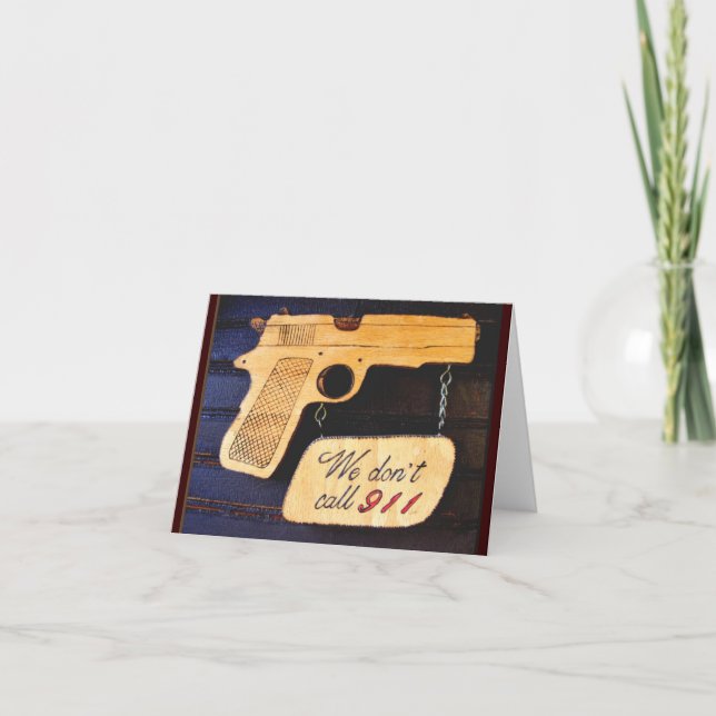 Gun Humor Tack Kort (Framsida)