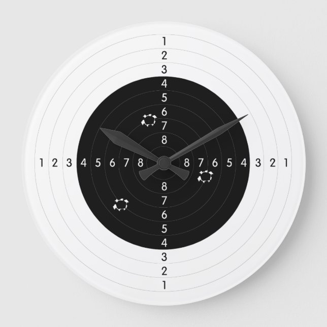 Gun-intervallmål med punktuppställning Hål Stor Klocka (Framsida)