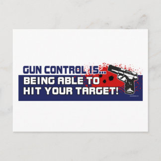 Gun-kontroll Vykort