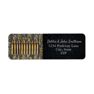 Gun Land Ammo Hunting Returetiketters Returadress Etikett