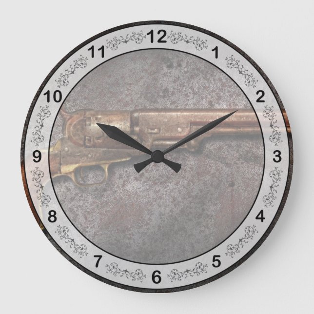 Gun - Modell 1851 - 36 Caliber Revolver Stor Klocka (Framsida)