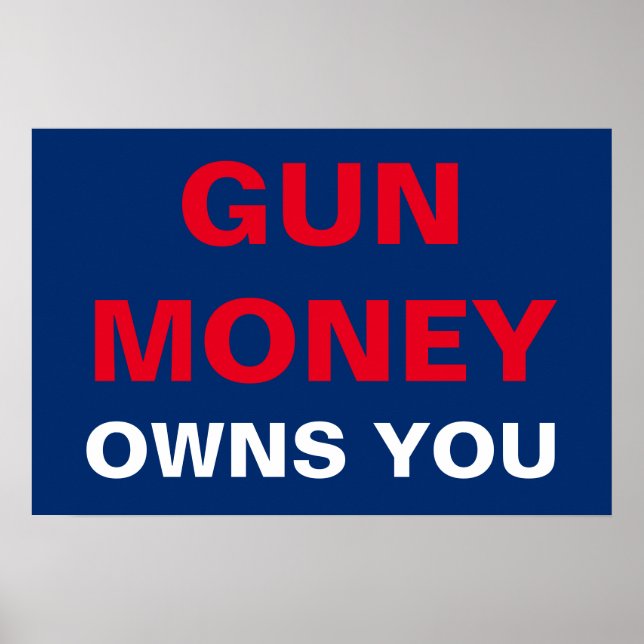 Gun Money Äger Dig Poster (Framsidan)