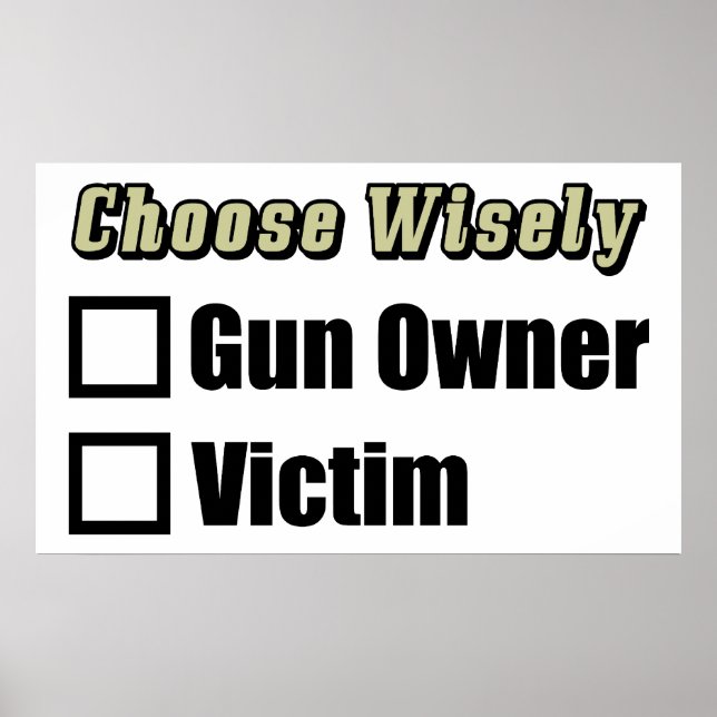 Gun Owner eller Victim Poster (Framsidan)