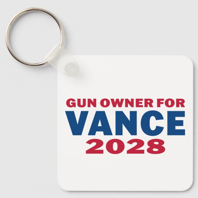 Gun Owner for Vance 2028 Nyckelring (Framsida)