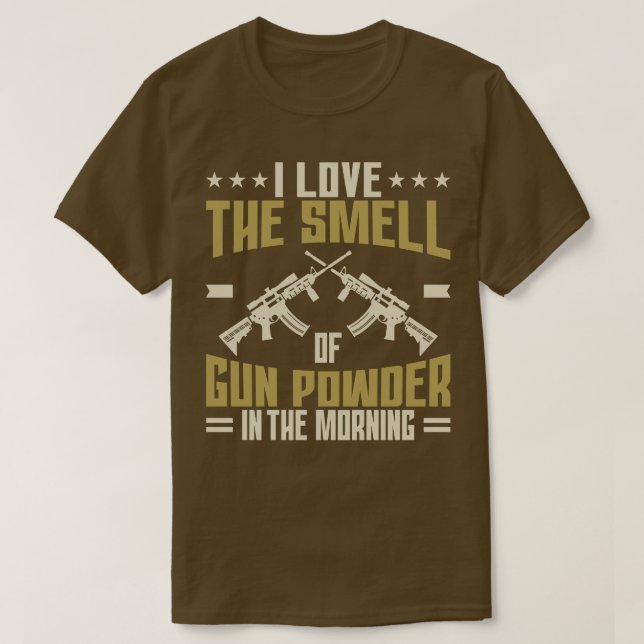 Gun Owner i Kärlek, Gun Powder T Shirt (Design framsida)