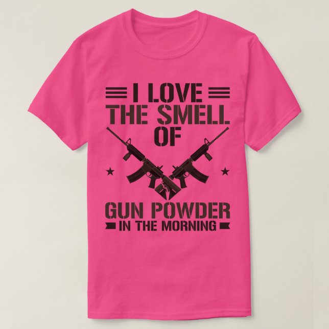Gun Owner i Kärlek, Gun Powder T Shirt (Design framsida)