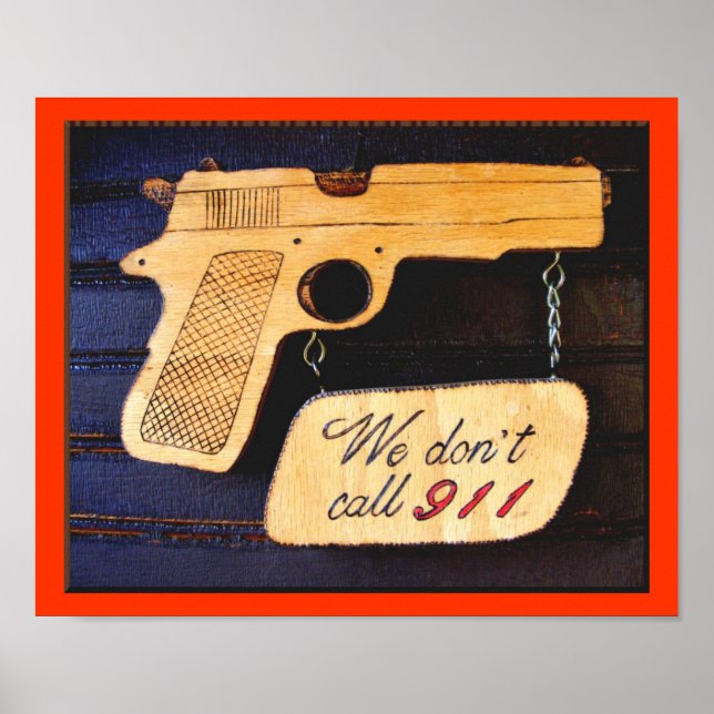 Gun Poster signatur (Framsidan)