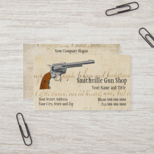 Gun Shop-Affärskort Visitkort
