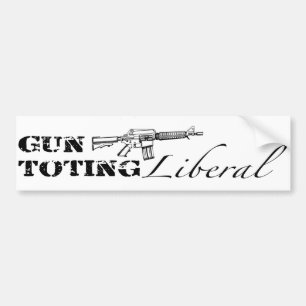 Gun Toting Liberal Bildekal