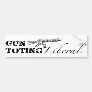 Gun Toting Liberal Bildekal